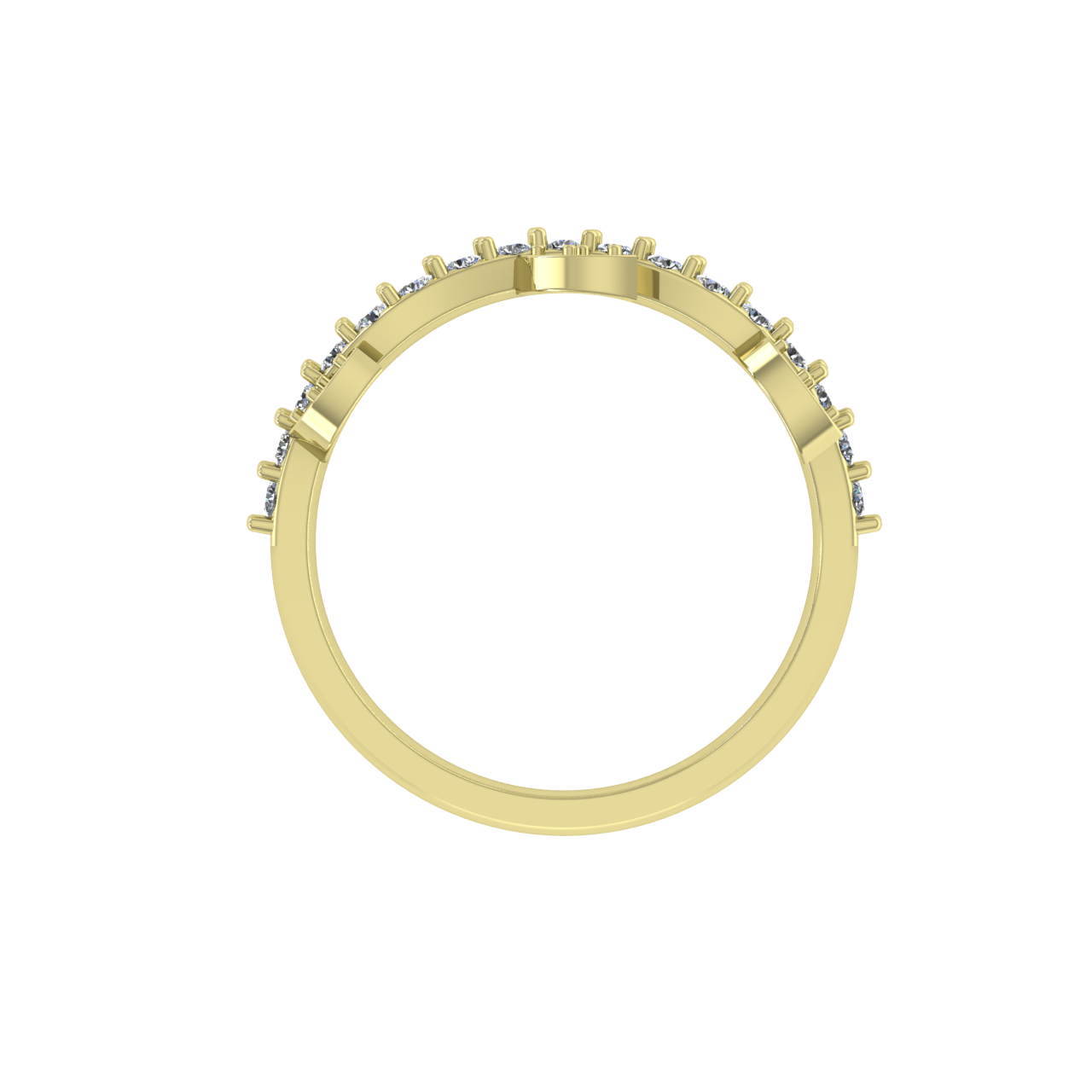 DIAMOND BANDS & STACKABLES HALFWAY STACKABLE RINGS & BANDS